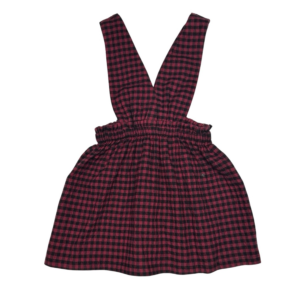 Zara Checkered Pinafore Dress